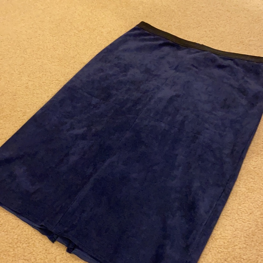 Bcbg double zipper midi suede skirt pencil - Picture 3 of 8